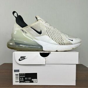 Nike Air Max 270 Men's Shoes - White and Black Size M11/W12.5